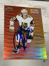 Chandler Stephenson Signed Card Upper Deck Allure Color Flow JSA COA IP Auto a