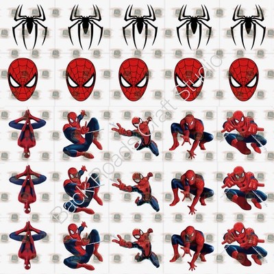 Spider-Man  Waterslide Nail Art Decals Set Of 50 Instructions Bonus JH