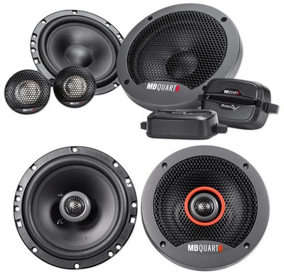 Pair MB QUART FSB216 6.5'' 280 Watt Component Speakers+(2) 6.5'' Coaxial Speakers
