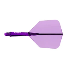 CUESOUL ROST 77 Integrated Shaft & Flight Big Wing Shape Long Transparent Purple