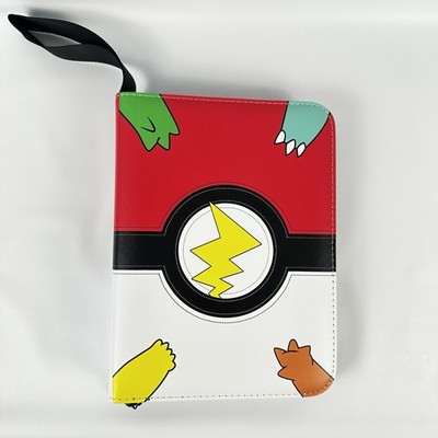 pokemon card binder ebay Pokemon 4-Pocket Trading Card Binder with 50 Sheets Holds 400 Cards, Zip  Case