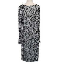 Lauren Ralph Lauren Dress Womens 12 Mosaic Print Long Sleeve NWT