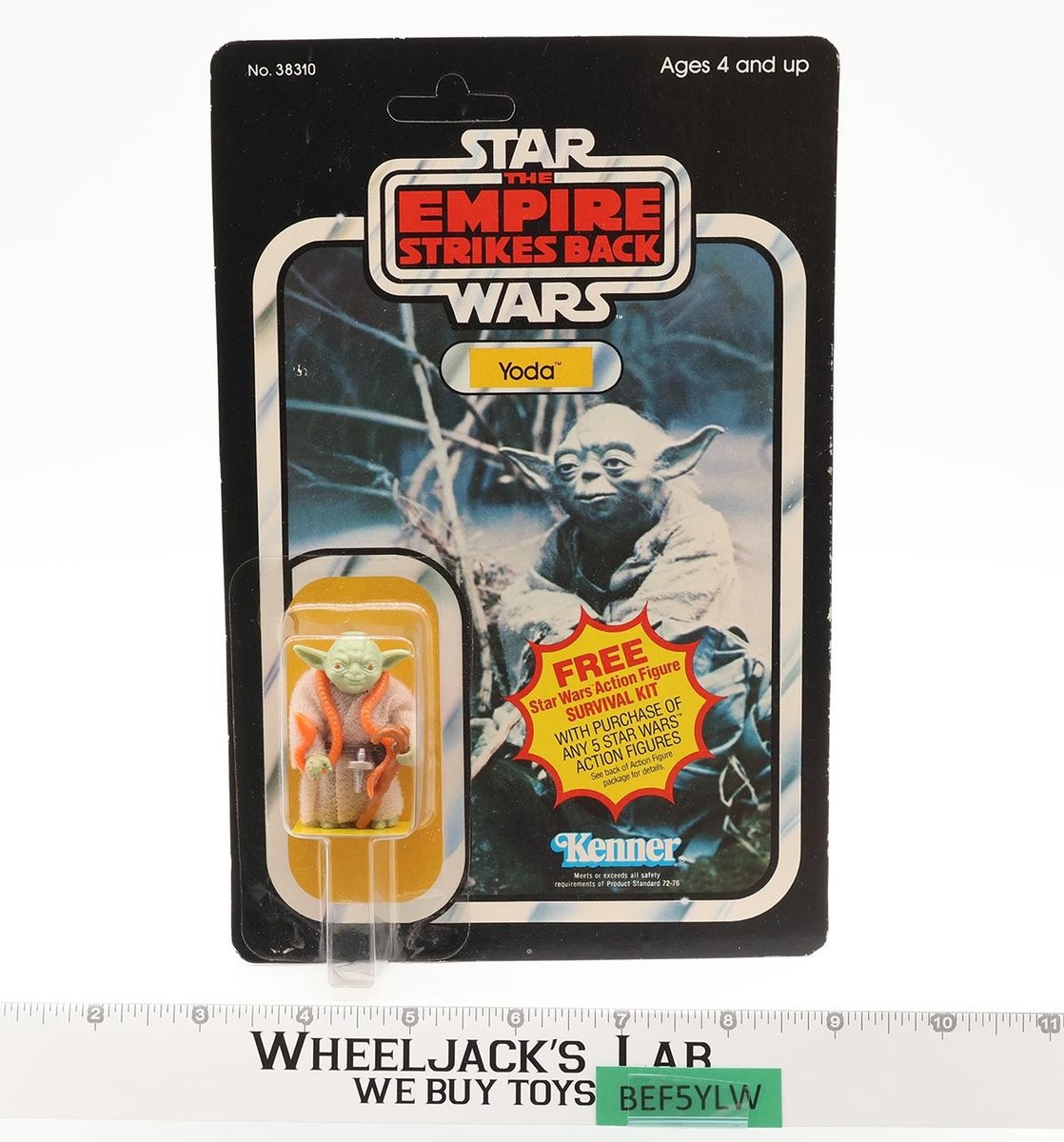 Yoda Orange Snake 41 Back-A Star Wars ESB 1980 Kenner Figure NEW
