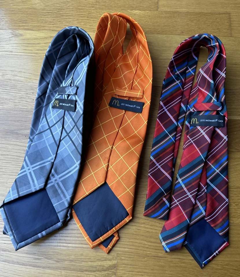 Lote de 3 corbatas McDonalds. Y2K Managers Nuevo Foto 3 de 4