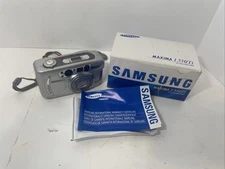 Samsung Maxima 1350Ti Point & Shoot 35mm Film Camera W/box Untested