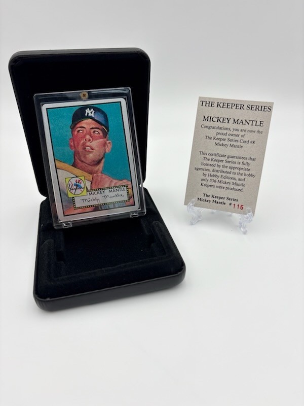 Mickey Mantle The Keeper Series Limited Edition 1952 Topps Metal Card #116/536