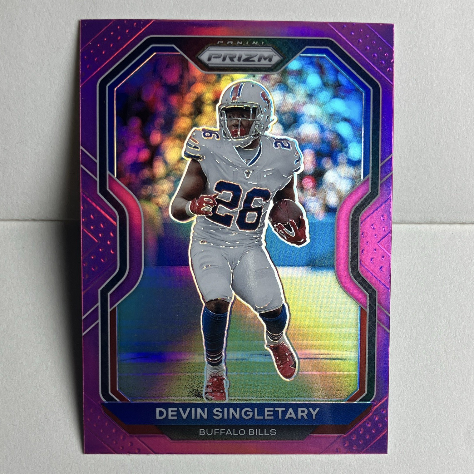 Panini Prizm 2020 Devin Singletary Buffalo Bills Purple Prizm Parallel #2