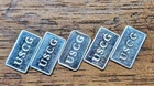 (5) USCG 1 Gram 0.999 Pure Silver Bars Art 🇺🇸 Bullion 5 Grams Total