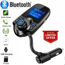 Car Bluetooth FM Transmitter Wireless Hands Free Dual USB Charger MP3 Kit