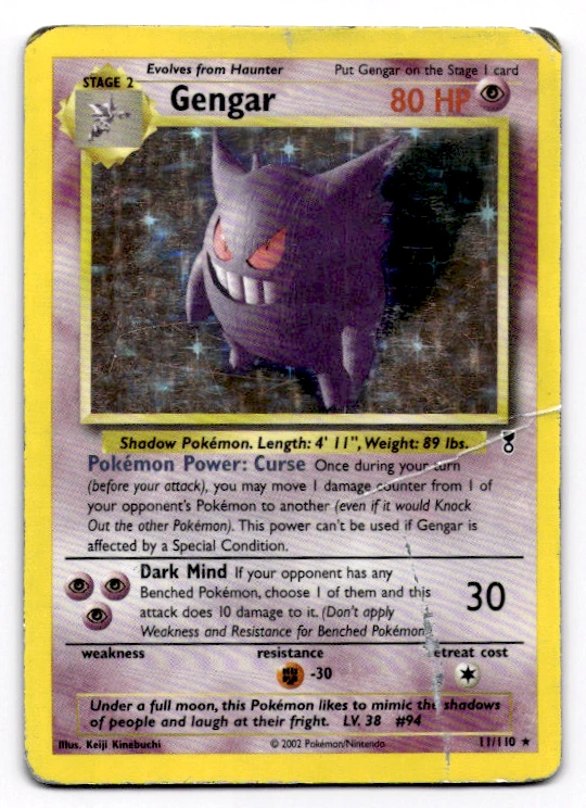 Gengar Pokémon TCG Legendary Collection Individual Collectible