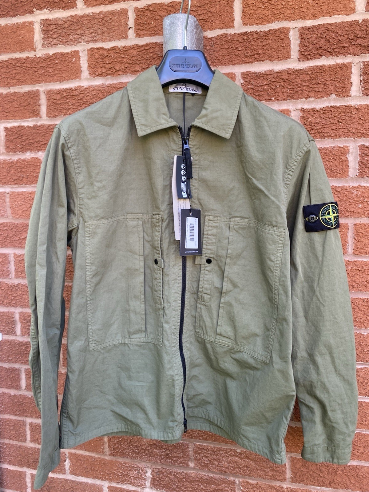 STONE ISLAND ORGANIC MERCERISED OVERSHIRT -S RRP £460