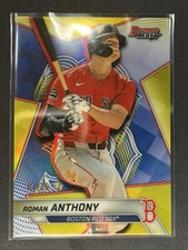 2025 Bowman’s Best Roman Anthony Yellow Refractor /75 Boston Red Sox Phenom