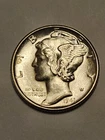 1941 D UNC+++ Full Split Bands Mercury Dime Rare Blast White