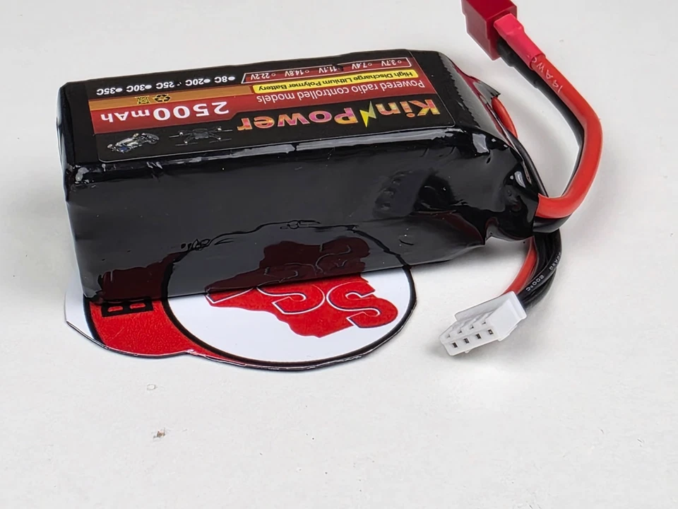 RC LiPo Battery 3S 11.1v 2500mAh 25c Deans Plug MJX Hyper Go Infraction NEW - Image 3 of 4