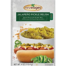 Mrs. Wages Quick Process 4 Oz. Jalapeno Pickle Relish Pickling Mix W665-J7425