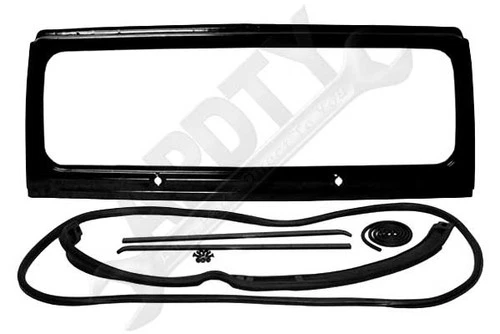 APDTY 112305 Windshield Frame Kit With Rubber Weatherstrip Seal CJ Models