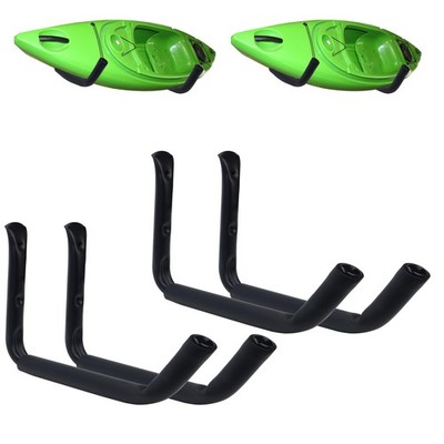 4 Pack Kayak Wall Mount Rack, Heavy Duty 120 LBS Garage Storage Hooks, 15 Inc...