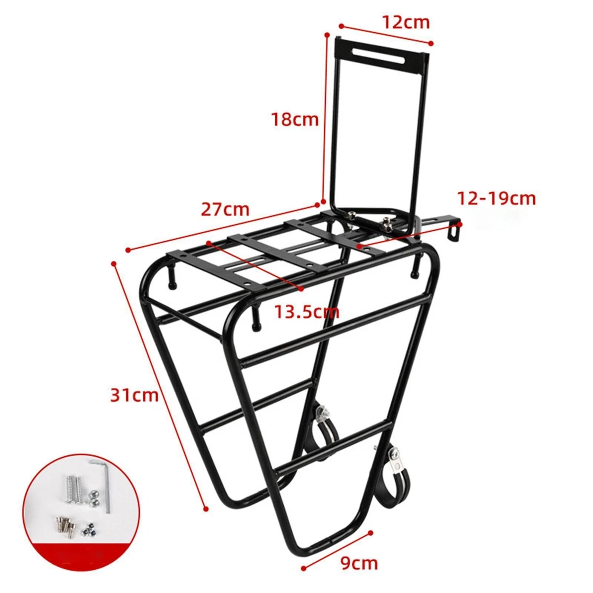 Bike Front Rack Carrier Carrying for Folding Bike Travel Mountain Road Bike