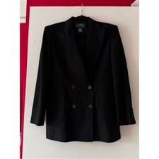 Lauren Ralph Lauren Black Double-Breasted Blazer
