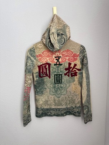 Lucky Brand Women’s Y2K Asian Inspired Money Full Zip Hoodie Sz S - Picture 5 of 7