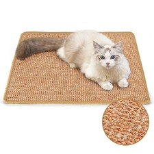 FUKUMARU Cat Scratcher Mat 23.6 X 15.7 Inch Natural Sisal Cat Scratch Mats Ho...