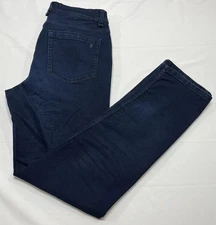 The Perfect Jean NYC Mens 32x34 (32x32) Dark Wash Blue Slim Thick Stretch Denim