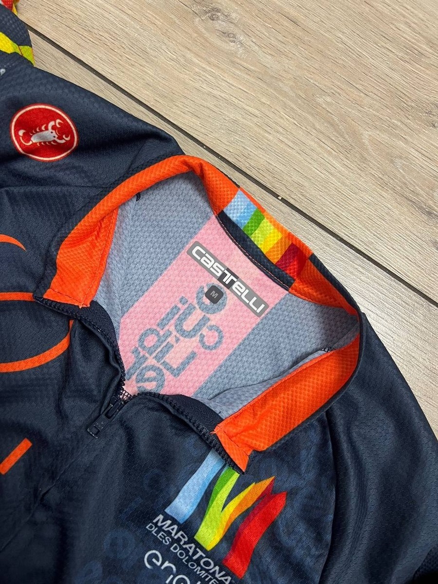 【新品】CASTELLI MARATONA JERSEY FZ 　Mサイズ② Men Castelli Maratona Dles Dolomites Cycling Racing Jersey