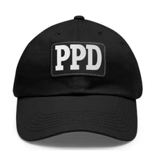 New Jesse Stone PPD Hat Ballcap Logo Hat Adjustable With Leather Patch
