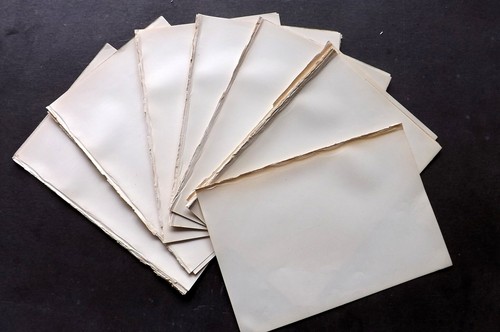 Old Paper Bookbinding 1872 Lot of 20 Uniform Stock Paper Sheets Good Cond. 8vo