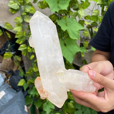 2lb A+++Large Natural clear white Crystal Himalayan quartz cluster /mineralsls