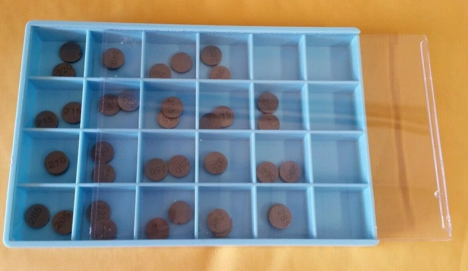 KIT MASTER SHOP CUÑAS 13mm con estuche Kawasaki (2 cada una 2.05 - 3.00 = 38 cuñas) Foto 2 de 2