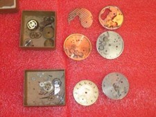 VINTAGE ANTIQUE POCKET WATCH LARGE LOT PARTS J