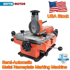 Semi-Automatic Metal Nameplate Marking Machine Stamping Steel Dog Tag Embosser