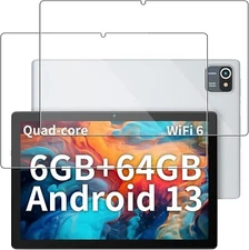 (2 Pack) Tempered Glass Screen Protector For AEEZO 10 inch Android 13 Table