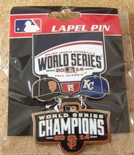 2014 Royals SF San Francisco Giants Champions World Series dangle pin dangling
