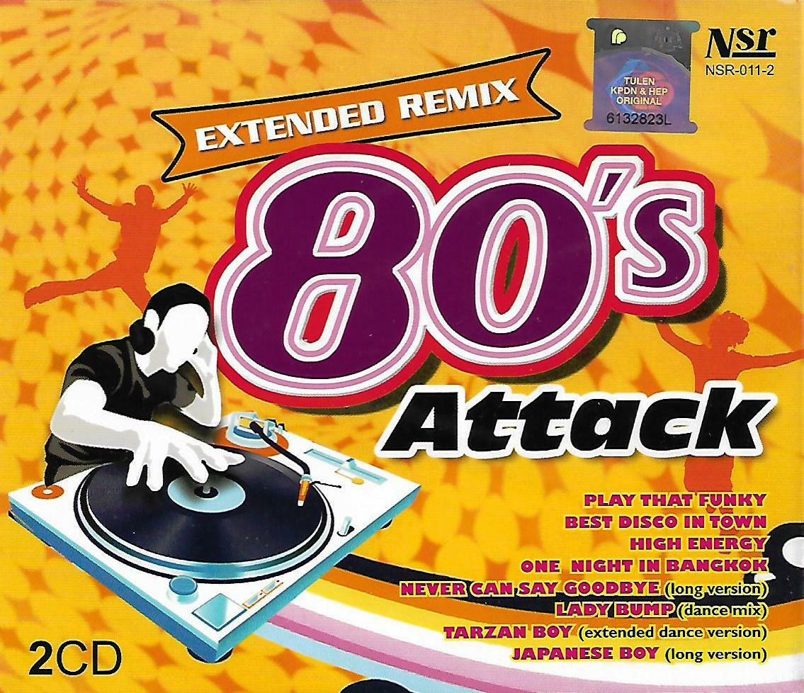 Extended Remix 80's Attack 2CD Original Artist 80's Disco Dance Hits Mint