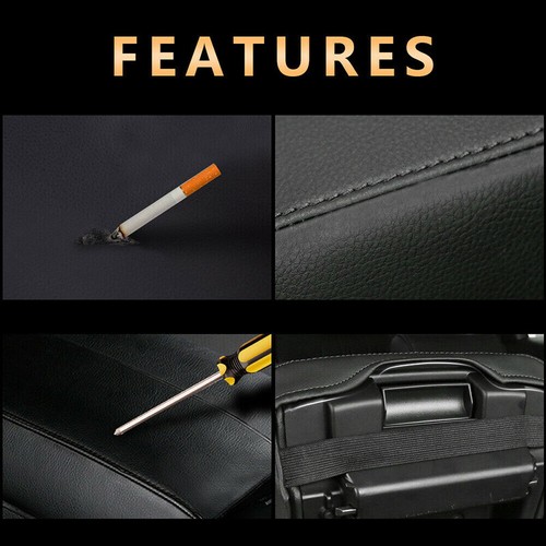 Funda reposabrazos Fit Honda Civic 2012-2015 consola central cuero cojín negro - Imagen 7 de 8