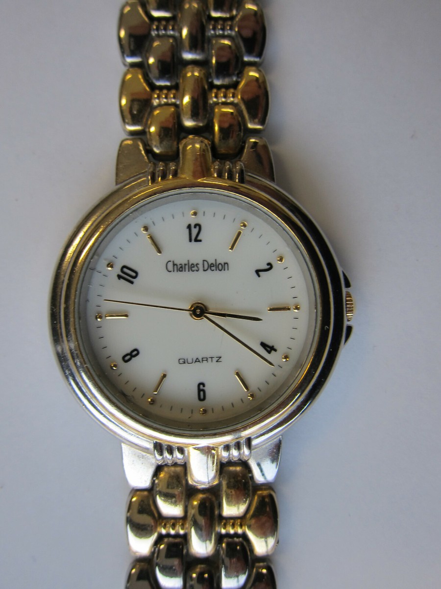 Charles Delon Casual Style Gold Watch Gold & Silver tone Charles Delon Men main image 3