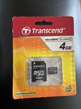 Transcend Micro SDHC 4GB Memory Card with Adapter NEW TS4GUSDHC2 Storage,sandisk