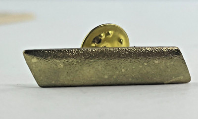 Pin Slanted Vintage pin gold tone bar with diagonal slanted sides lapel pin - 1 1/4 ...