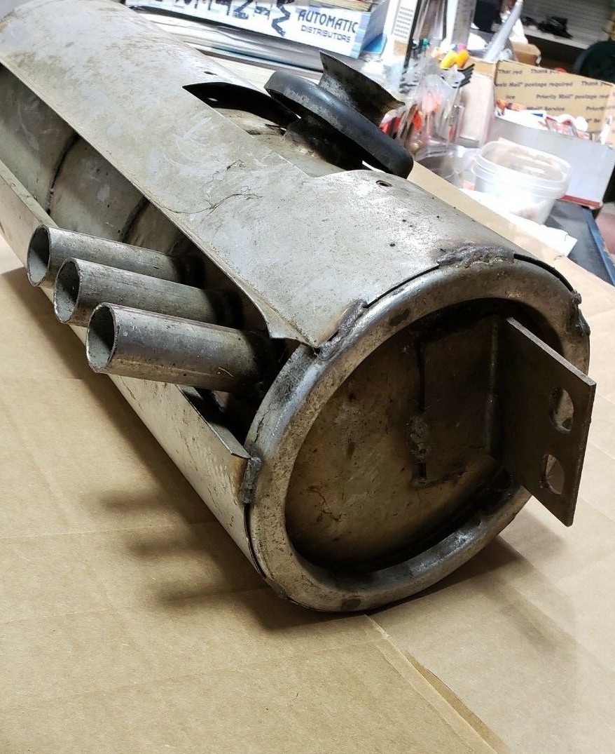 NOS OMC Johnson Evinrude Snowmobile Muffler, 19741976 45 hp Rotary