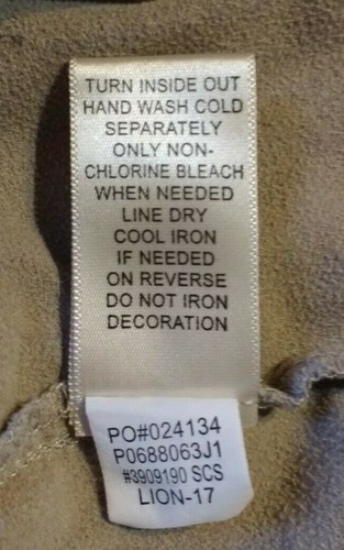 JohnPaulRichard Women's PXL Faux Suede Stretch Top Gray 3/4 Sleeves Studded VGU - Picture 6 of 6