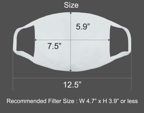 3D Face Mask with Filter Pocket / 100% Organic Cotton / Reusable / Washable 1EA - Picture 8 of 8