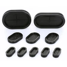 Oval Blanking Grommets Rubber Grommet Closed Gromet Blind Plugs Bungs Bung Black