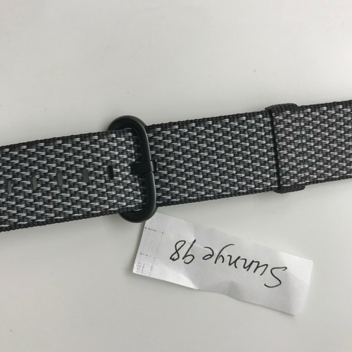 Original Apple Watch Banda de NAILON Tejida Gris Espacio Hebilla 38MM 40MM Negro Revisado - Imagen 7 de 10