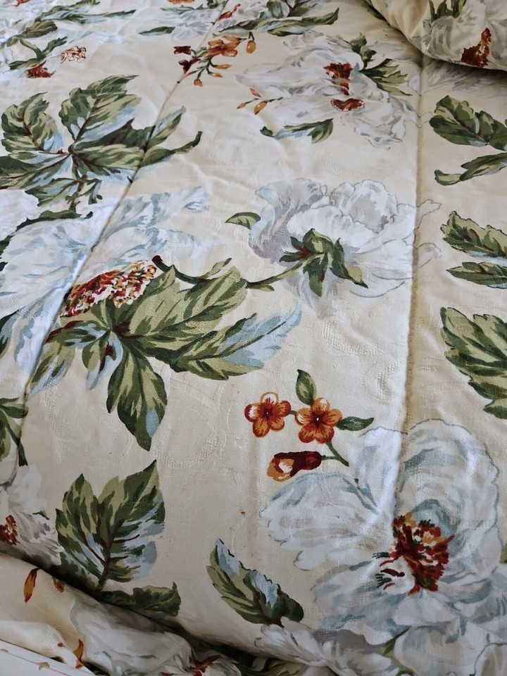 Waverly WILLIAMSBURG MAGNOLIA Reversible QUEEN Comforter eBay