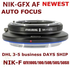 Steelsring NK-F GFX AF Lens Adapter for Nikon F Lens to Fuji GFX100S/100/50R/50S
