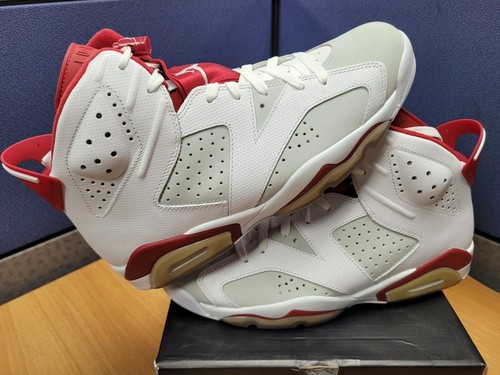 Chaussures de gym rouges Air Jordan 6 rétro « Alternate » homme taille 10,5 - 384664-113 blanches - Photo 6/8