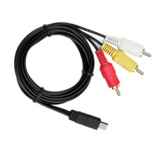 AV Audio Video RCA TV Cable Cord Lead For Sony Handycam HDR-CX440 Camcorder Cam