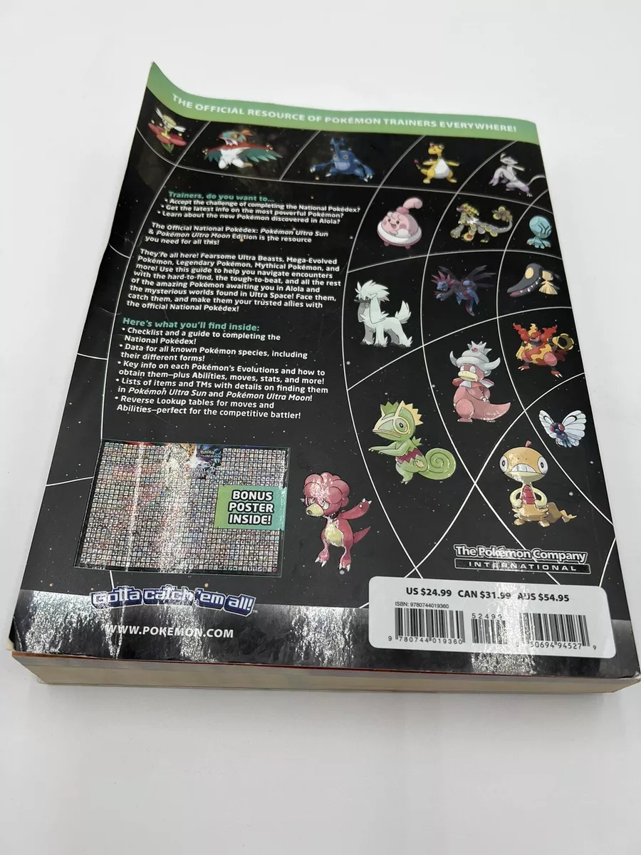 Pokémon Pokédex Ultra Sun/Ultra Moon Official National Manual Guide Edition  Book 9780744019360